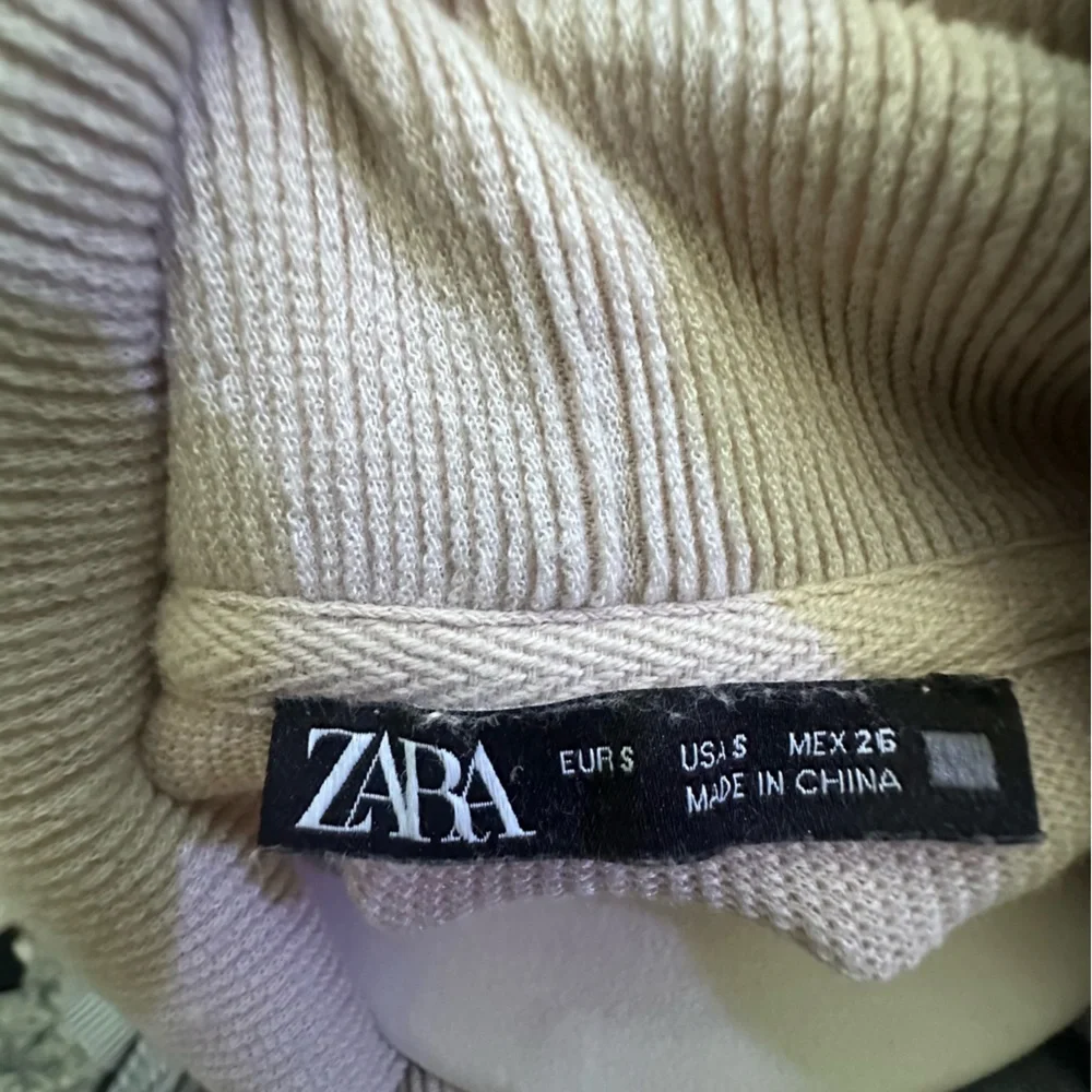 Zara Light Beige Cowl Neck Sweater - Picture 2 of 3